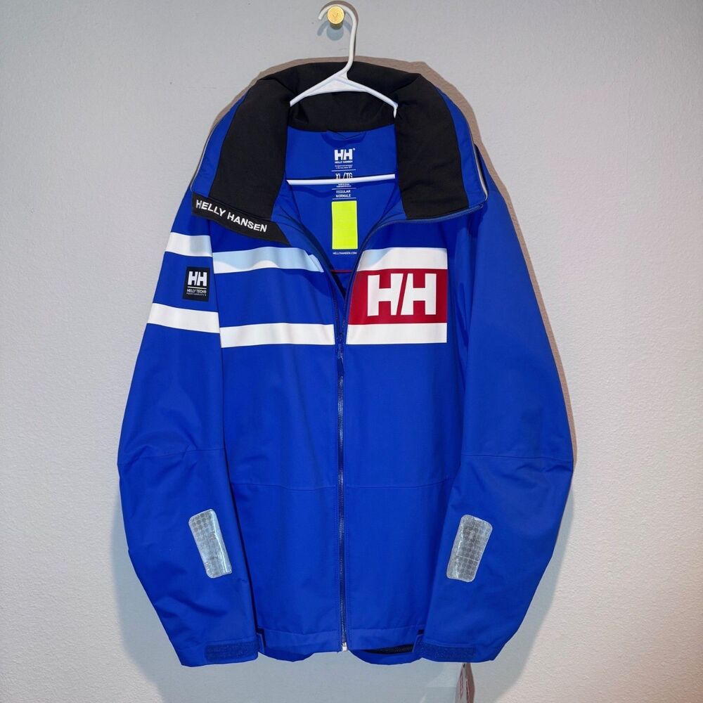 NWT H&H Salt Power Jacket Mens XL Olympian Performance Sailing Waterproof Coat